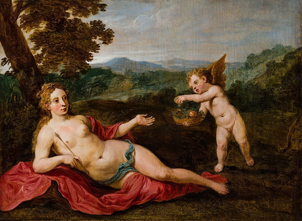 Venere e Amore da Paris Bordone - Aia, Mauritshuis